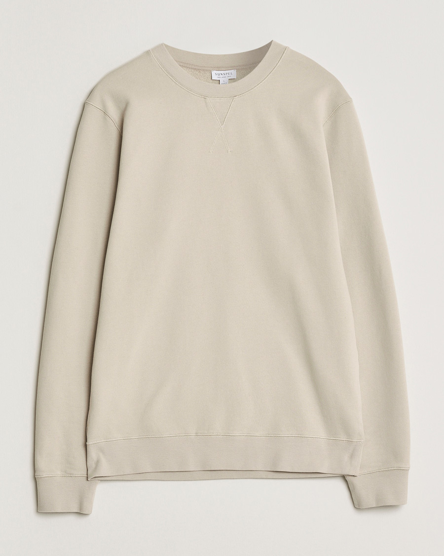Uomini | Maglieria | Sunspel | Loopback Sweatshirt Hazelwood