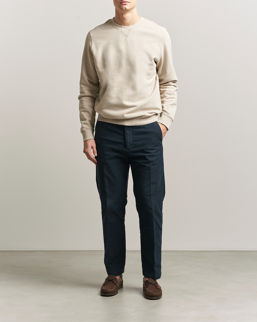 Uomini | Maglieria | Sunspel | Loopback Sweatshirt Hazelwood