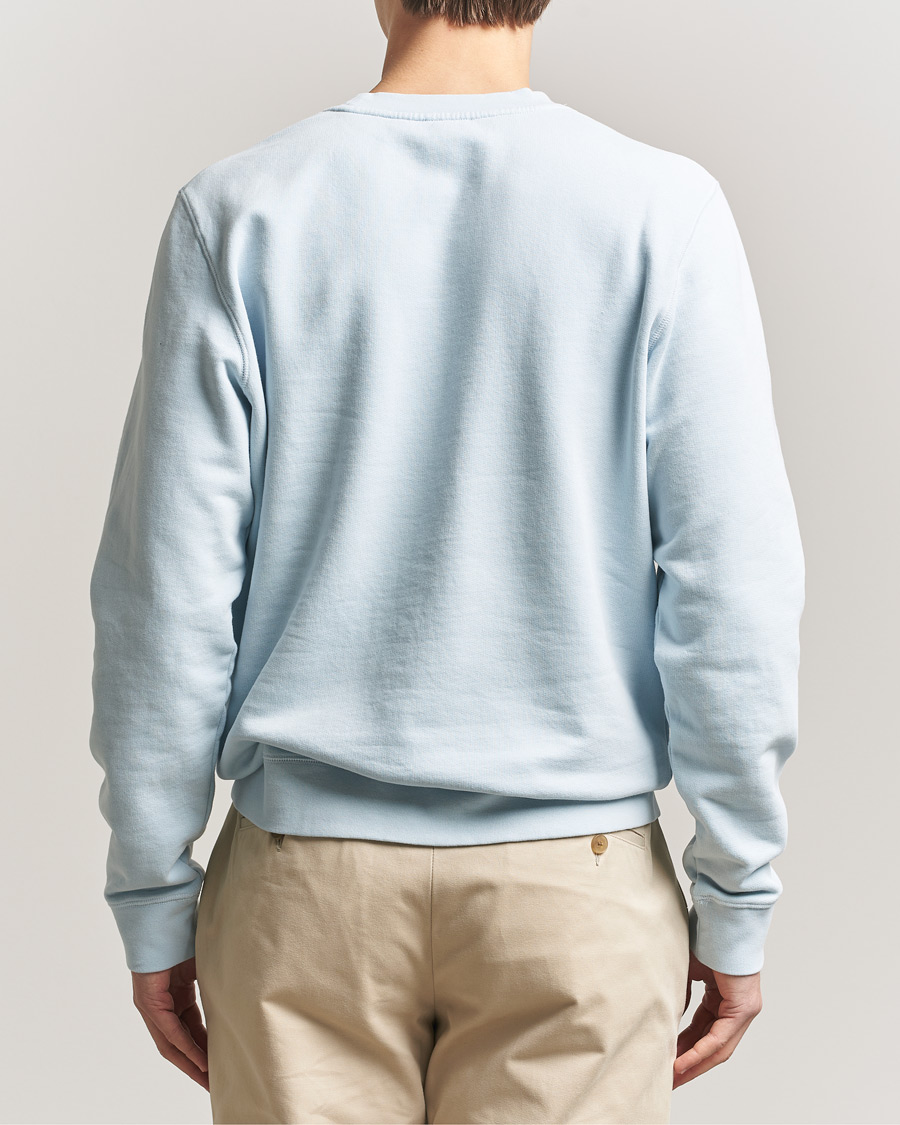 Uomini | Maglieria | Sunspel | Loopback Sweatshirt Pastel Blue