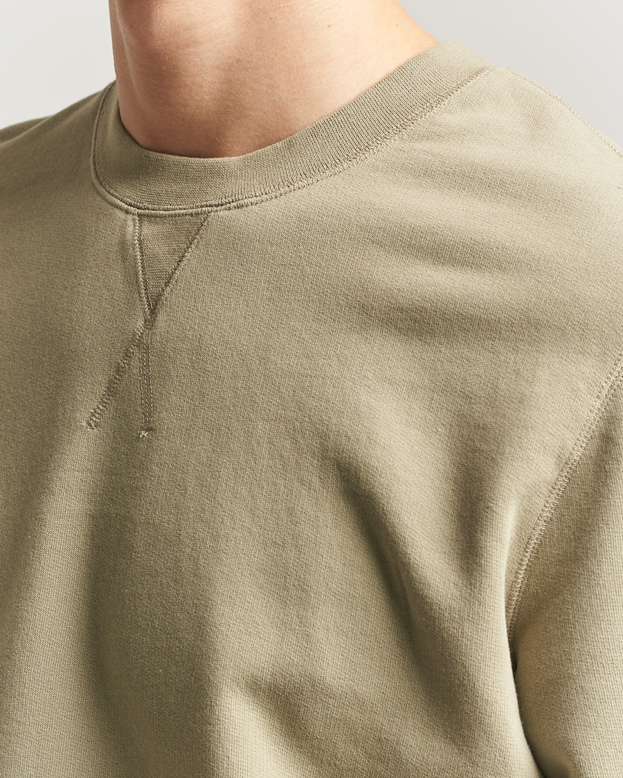Uomini | Maglieria | Sunspel | Loopback Sweatshirt Pistachio