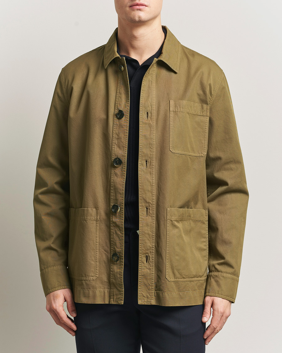 Uomini | Giacche | Kiton | Cotton Canvas Chore Jacket Military