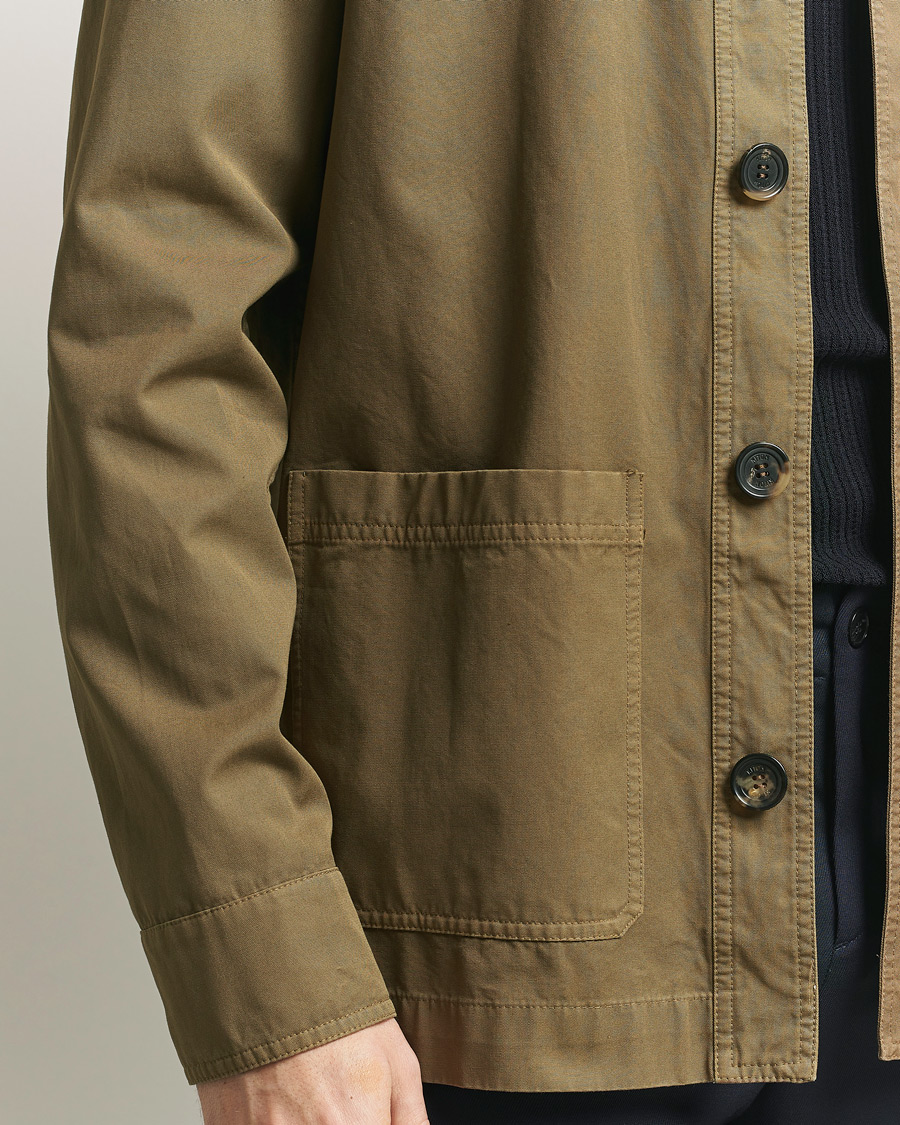 Uomini | Giacche | Kiton | Cotton Canvas Chore Jacket Military