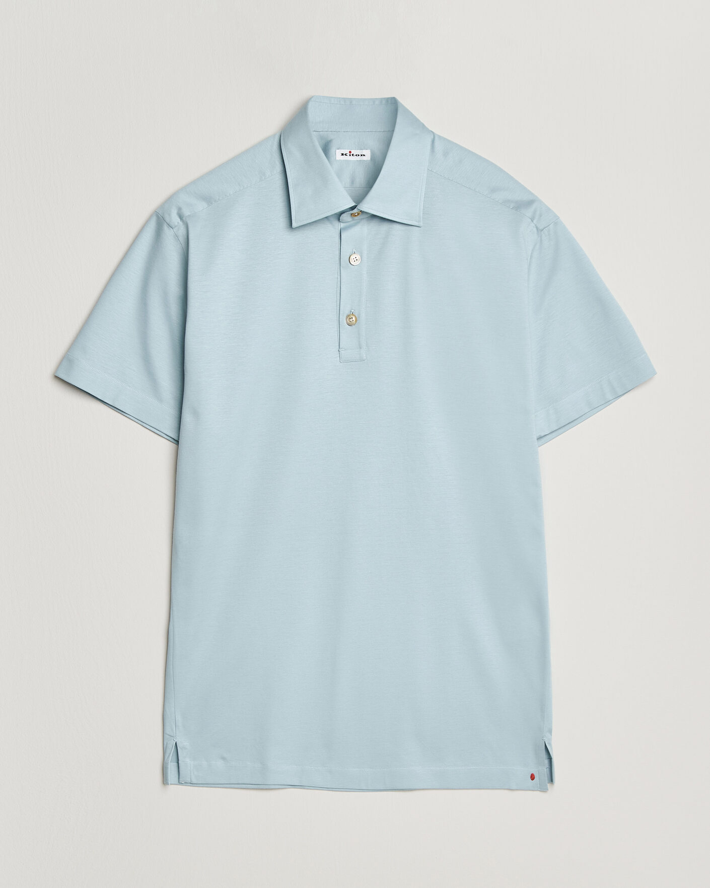 Uomini | Polo | Kiton | Short Sleeve Jersey Polo Sky Blue