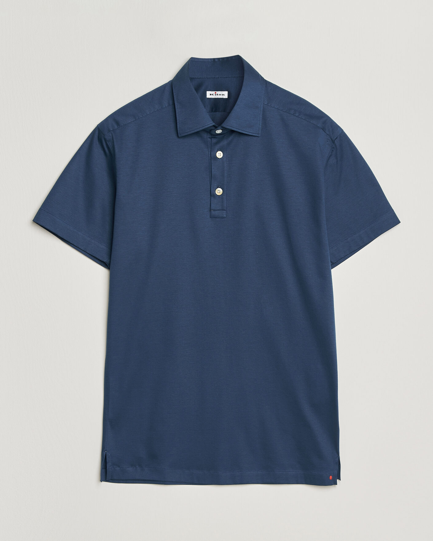 Uomini | Polo | Kiton | Short Sleeve Jersey Polo Dark Blue