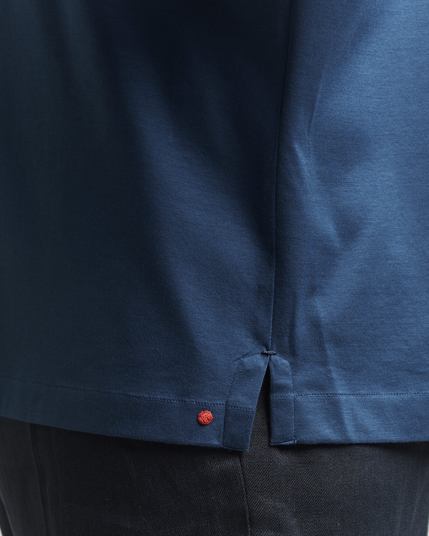 Uomini | Polo | Kiton | Short Sleeve Jersey Polo Dark Blue