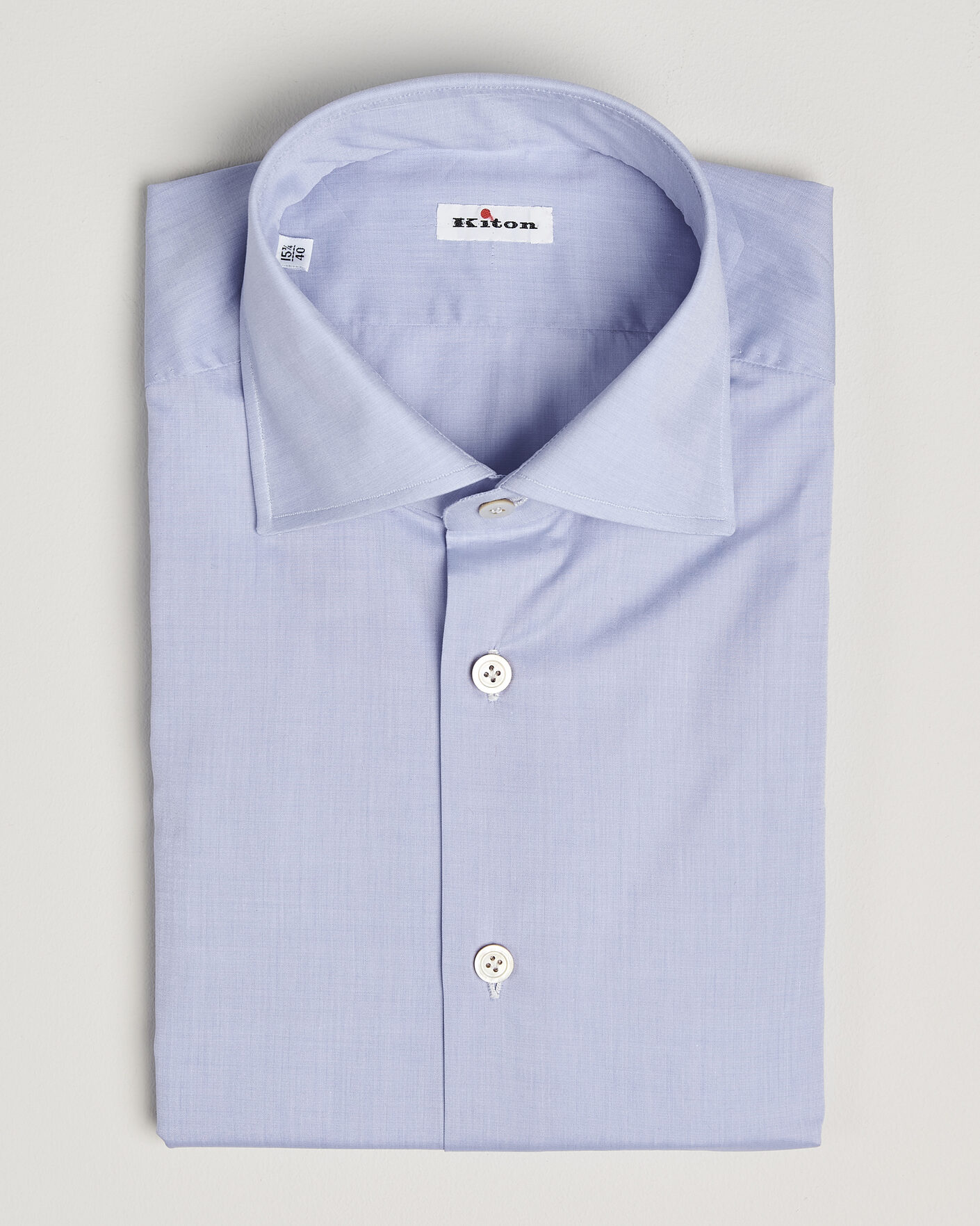 Uomini | Camicie | Kiton | Slim Fit Dress Shirt Light Blue