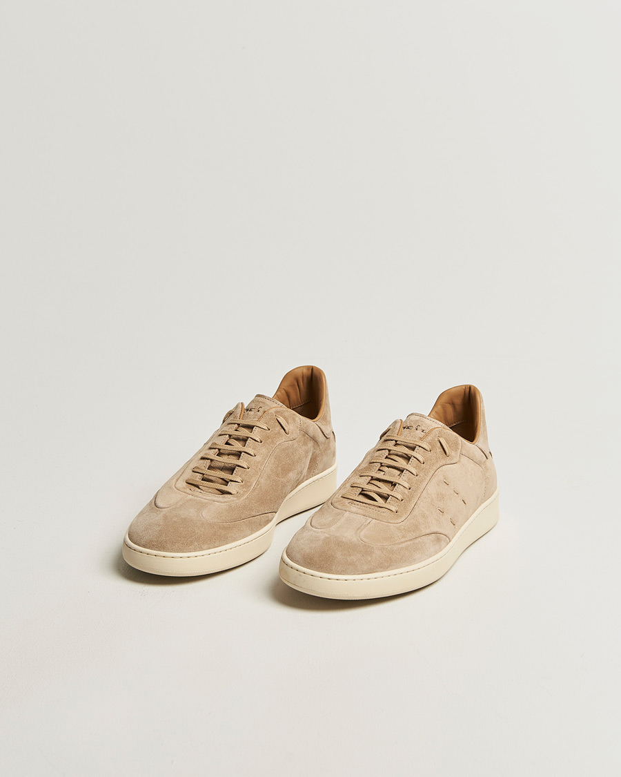 Uomini | Sneakers | Kiton | Classic Suede Sneakers Sand