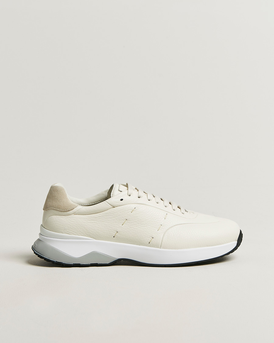 Uomini | Sneakers | Kiton | Deerskin Running Sneakers White