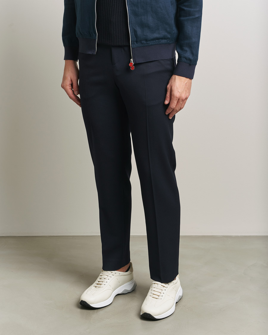 Uomini | Sneakers | Kiton | Deerskin Running Sneakers White