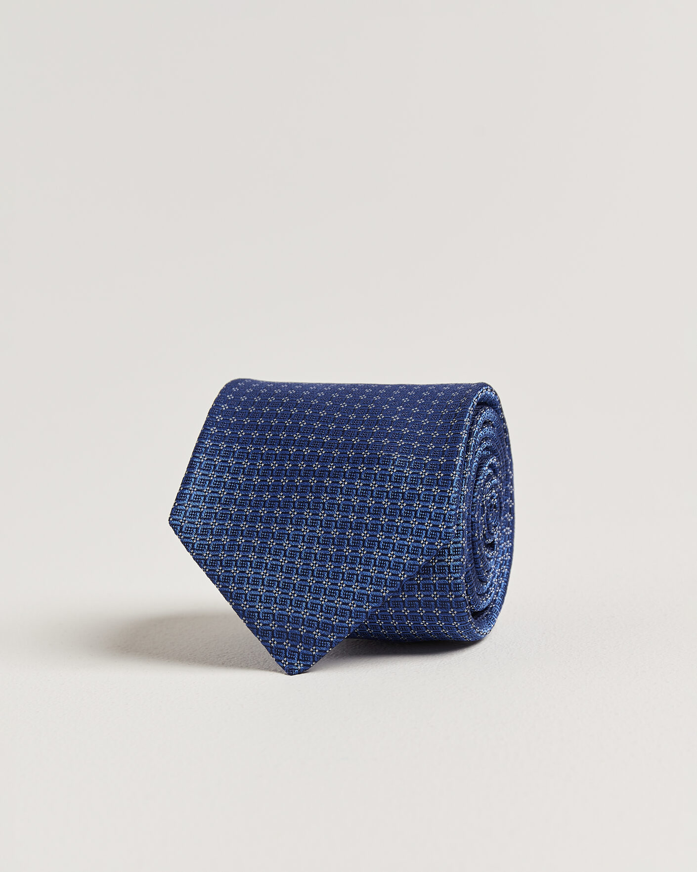 Uomini | Cravatte | Kiton | Micro Structure Silk Tie Navy