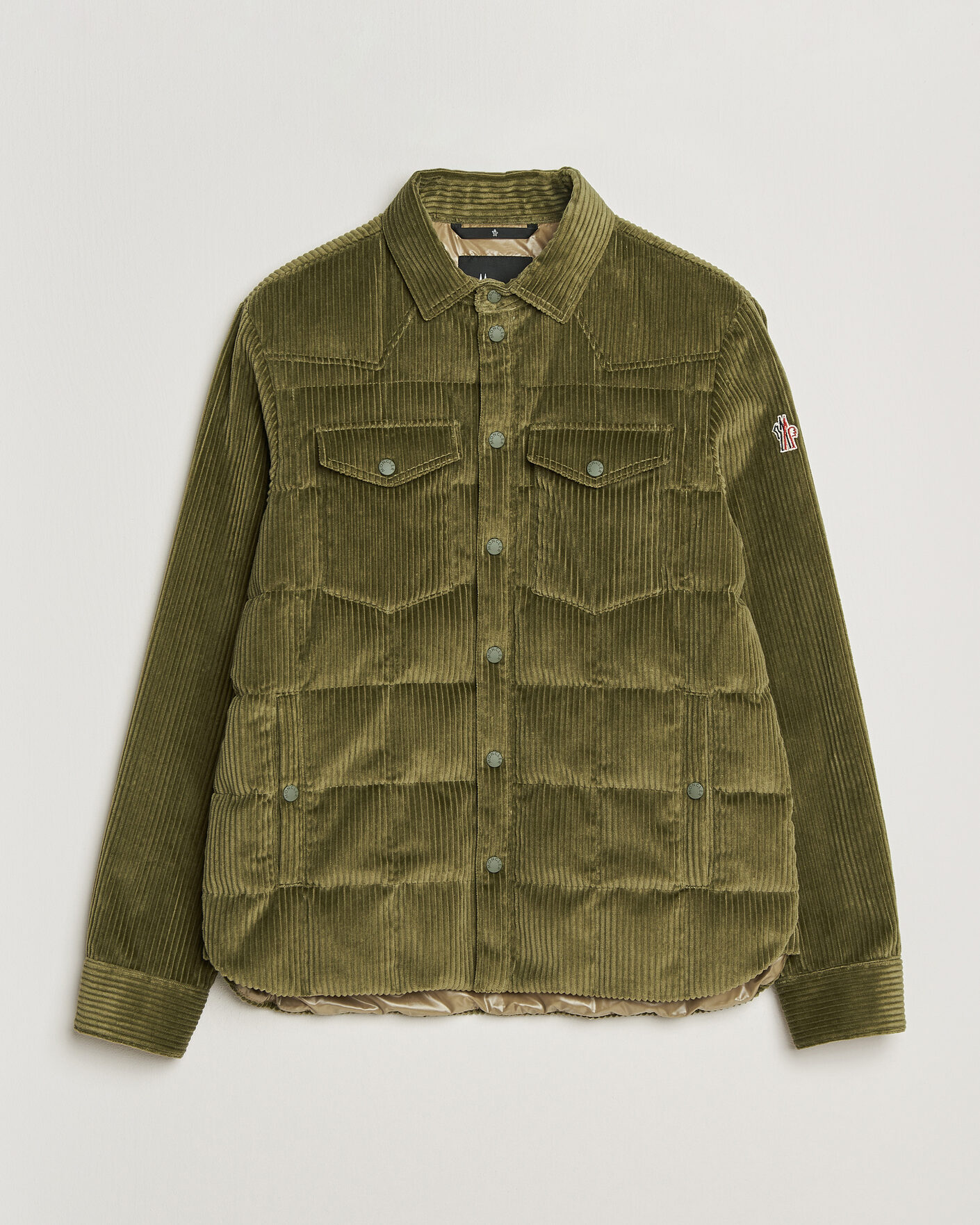 Uomini | Giacche | Moncler Grenoble | Gelt Corduroy Shirt Jacket Military Green