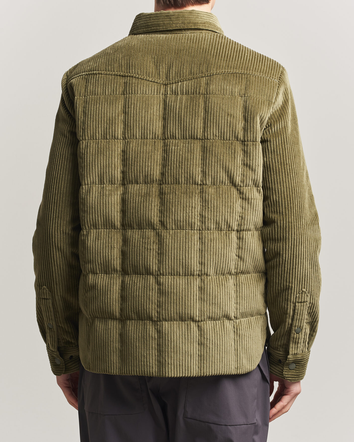 Uomini | Giacche | Moncler Grenoble | Gelt Corduroy Shirt Jacket Military Green
