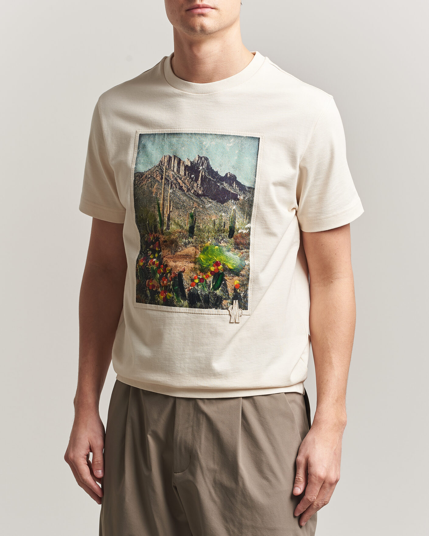 Uomini | T-shirt | Moncler Grenoble | Mountain Print T-Shirt Off White
