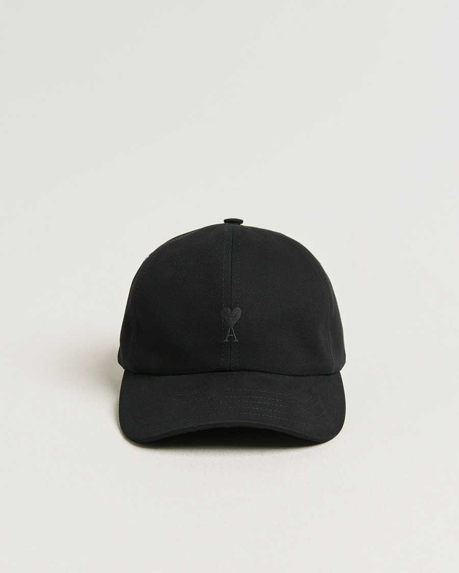 Uomini | Cappelli & Berretti | AMI | Black Heart Logo Cap Black