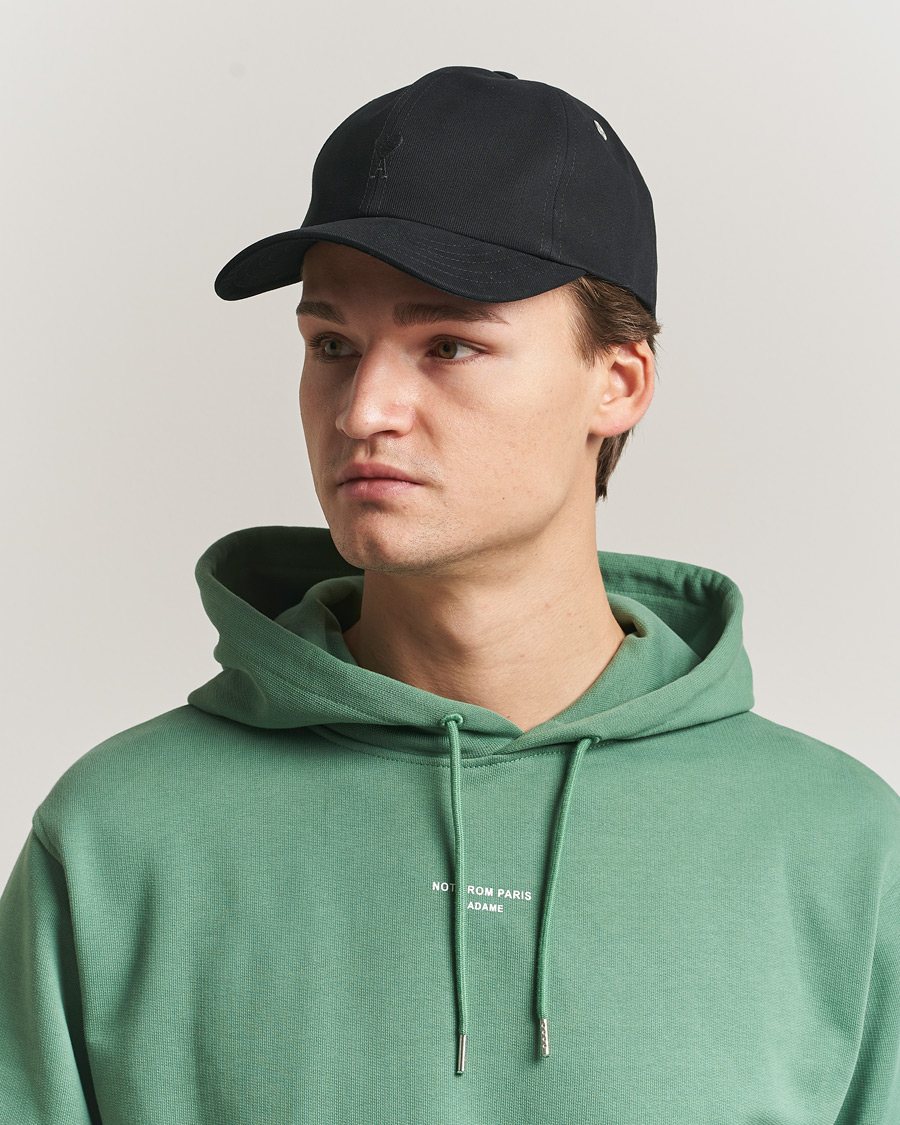 Uomini | Cappelli & Berretti | AMI | Black Heart Logo Cap Black
