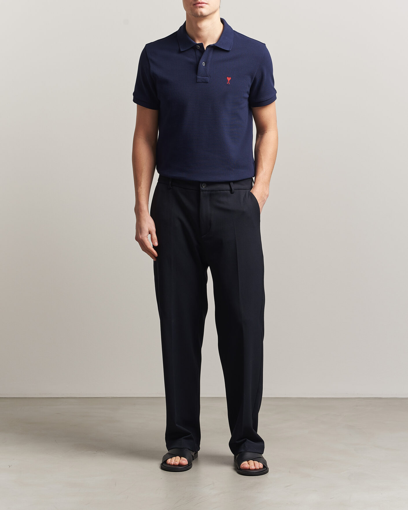 Uomini | Polo | AMI | Heart Logo Polo Navy