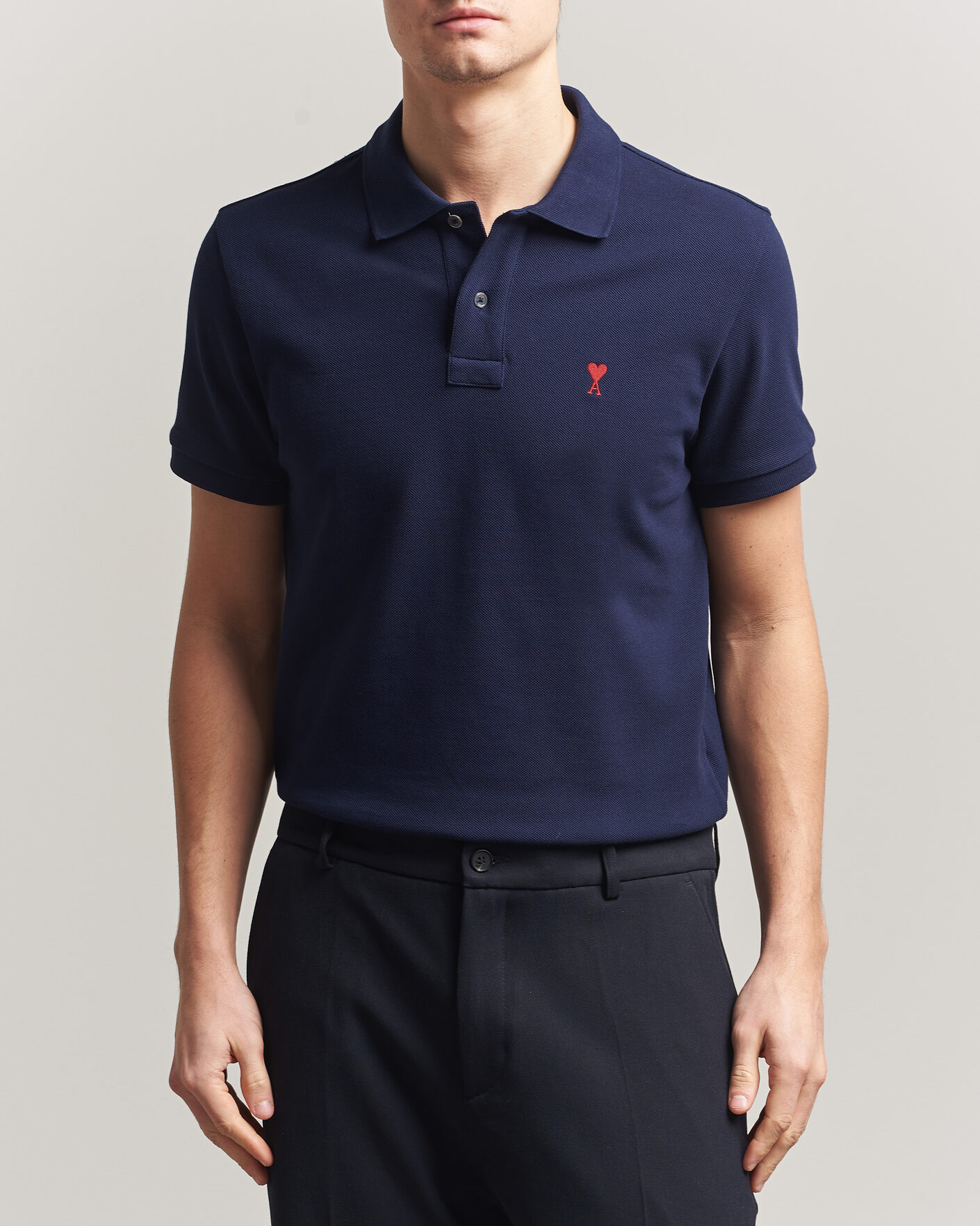 Uomini | Polo | AMI | Heart Logo Polo Navy