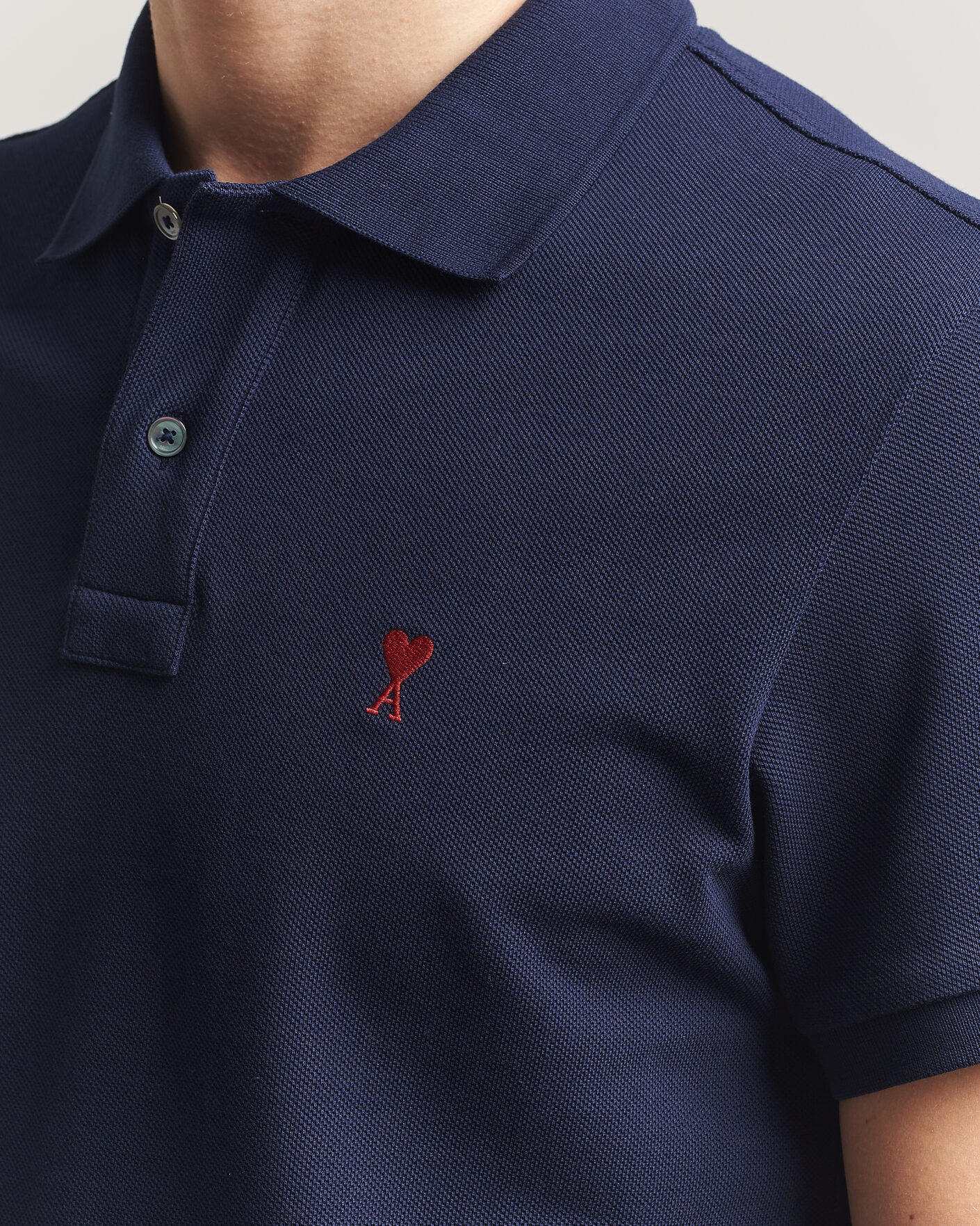 Uomini | Polo | AMI | Heart Logo Polo Navy