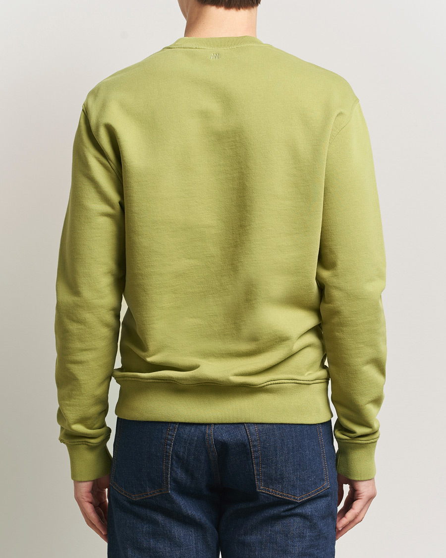 Uomini | Maglieria | AMI | Contrast Heart Logo Sweatshirt Matcha