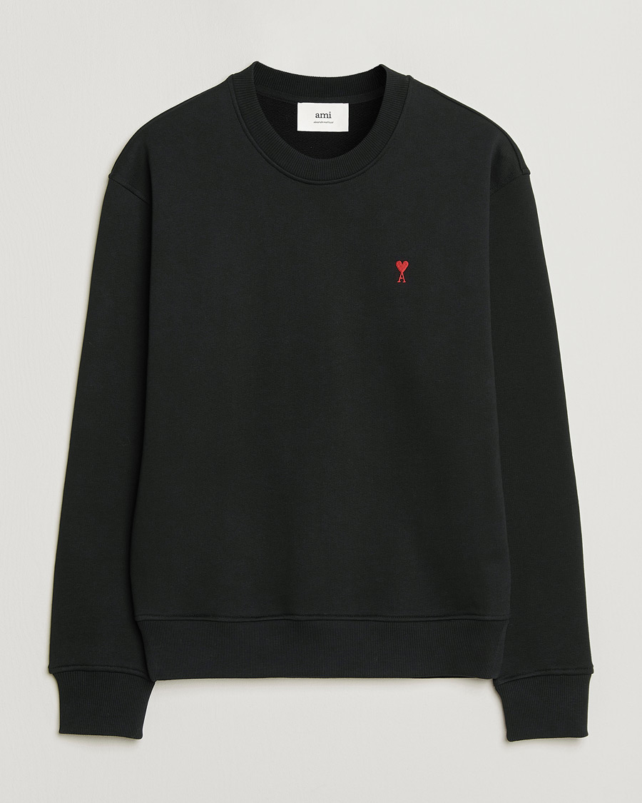 Uomini | Maglieria | AMI | Heart Logo Sweatshirt Black