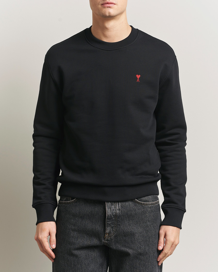 Uomini | Maglieria | AMI | Heart Logo Sweatshirt Black