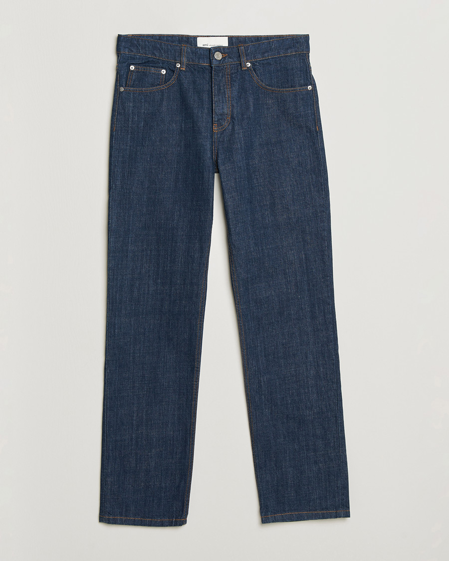 Uomini | Pantaloni | AMI | Classic Fit Jeans Indigo