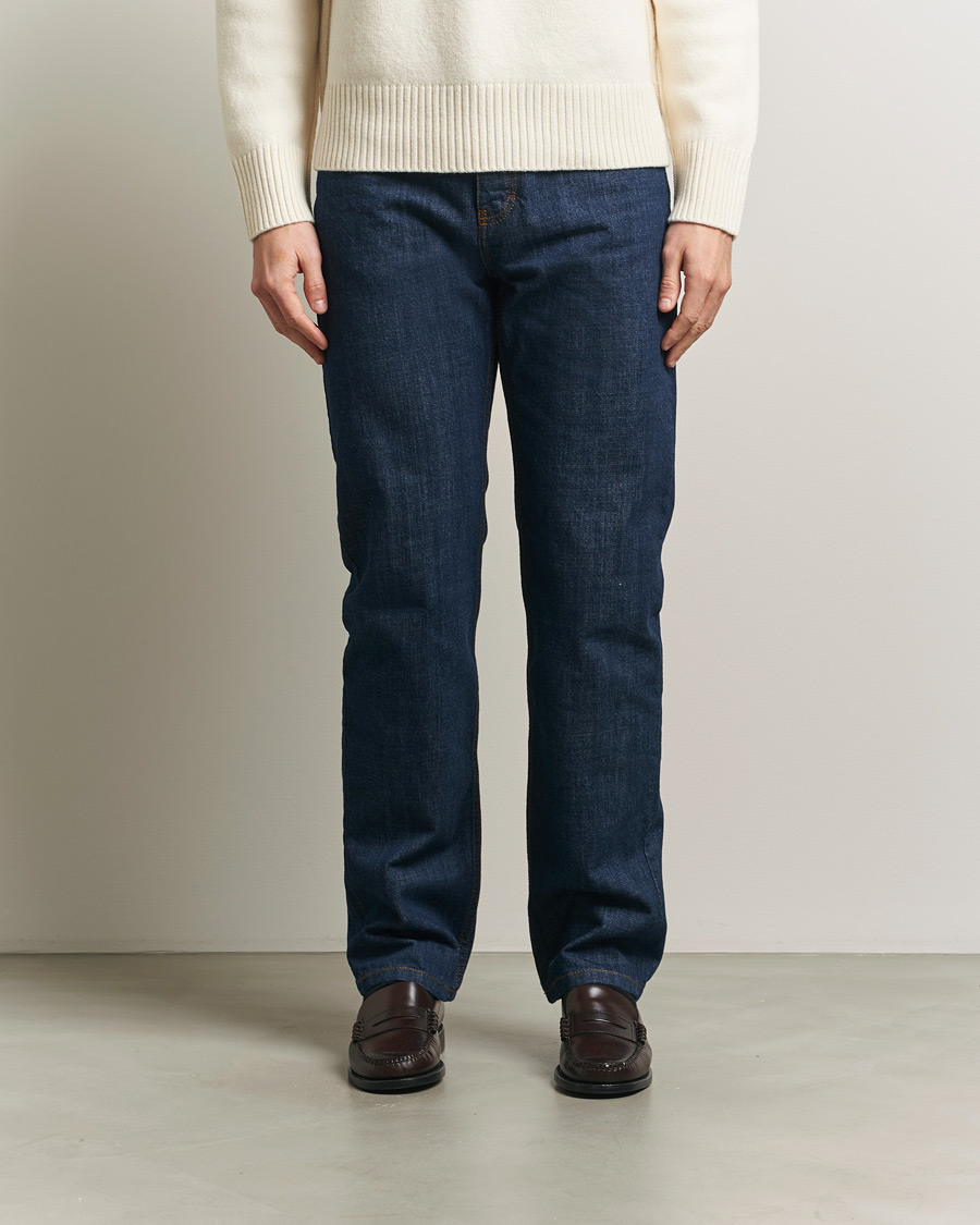 Uomini | Pantaloni | AMI | Classic Fit Jeans Indigo