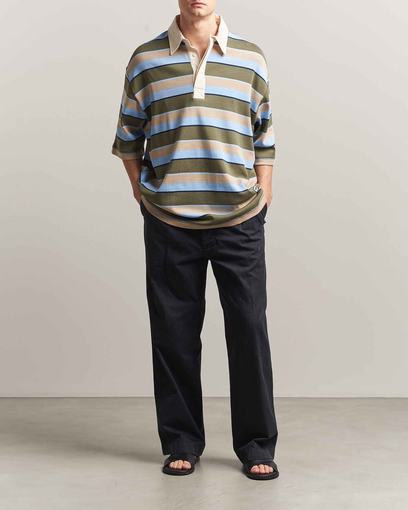 Uomini | Polo | AMI | Oversize Fit Striped Polo Multi