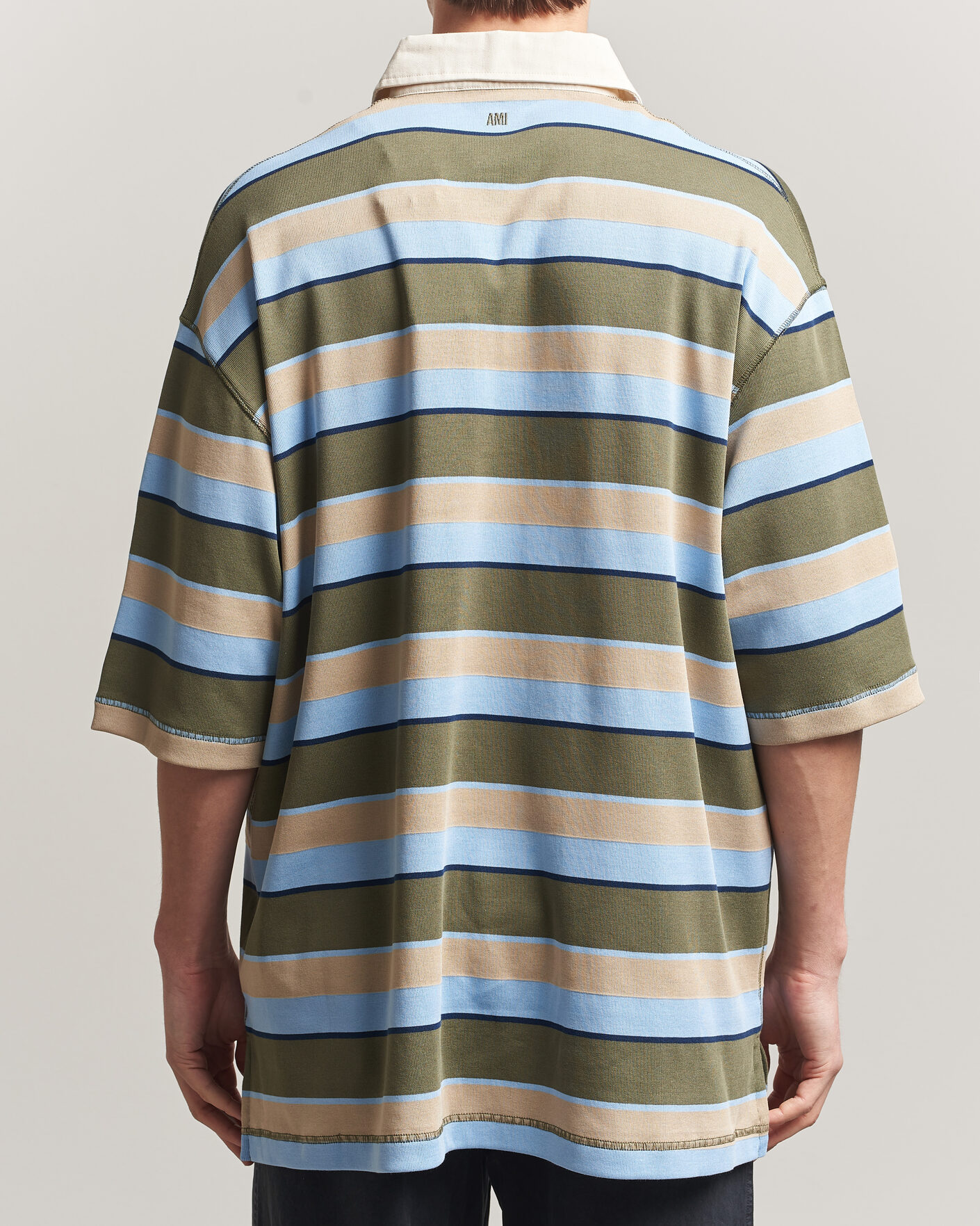 Uomini | Polo | AMI | Oversize Fit Striped Polo Multi