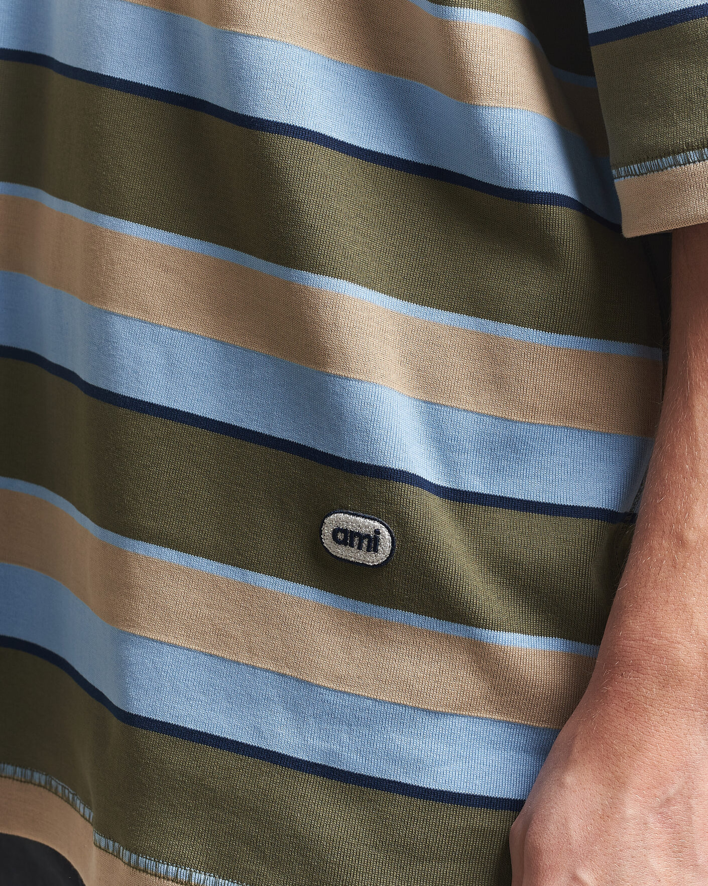 Uomini | Polo | AMI | Oversize Fit Striped Polo Multi