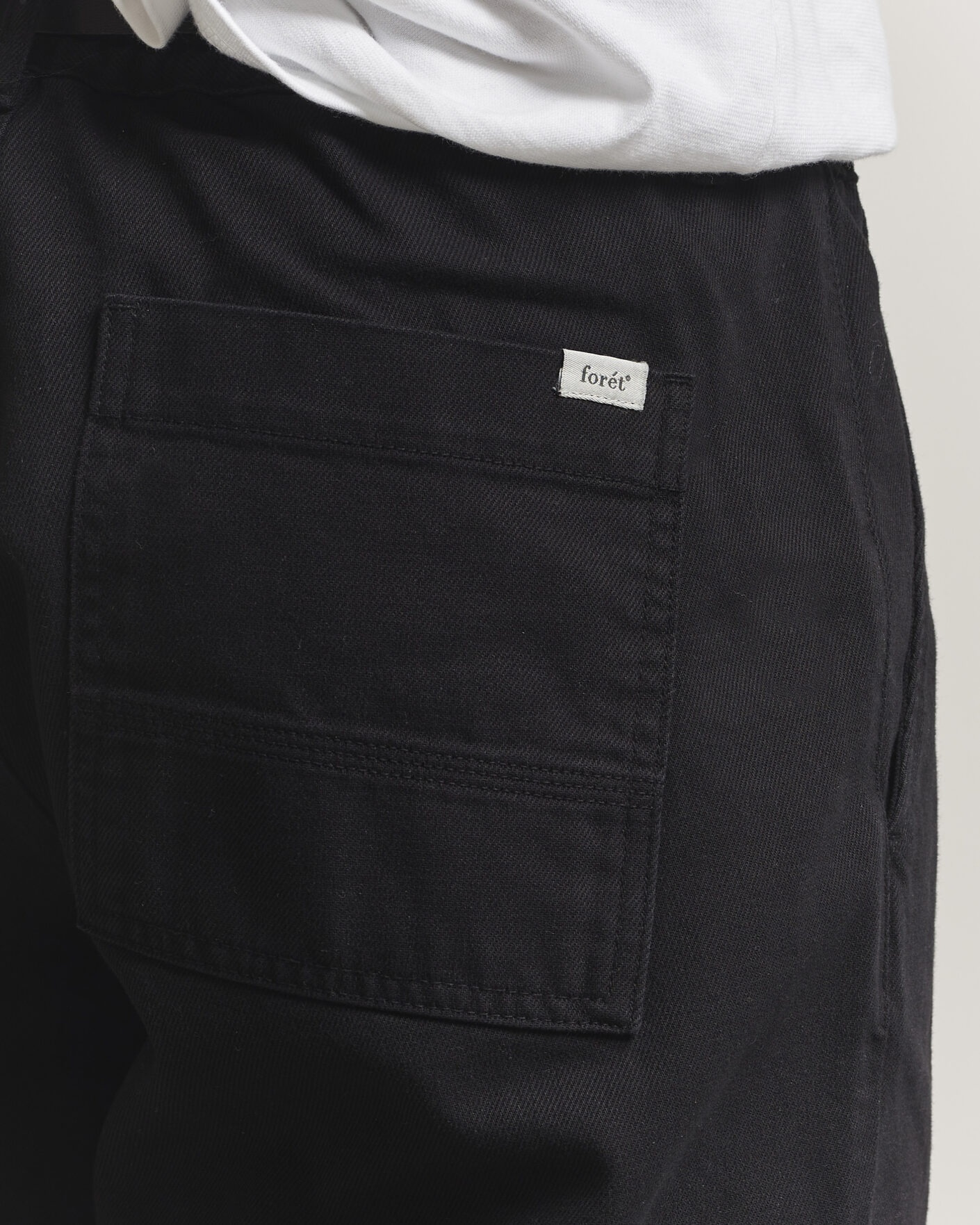 Uomini | Pantaloni | Forét | Clay Twill Pants Black