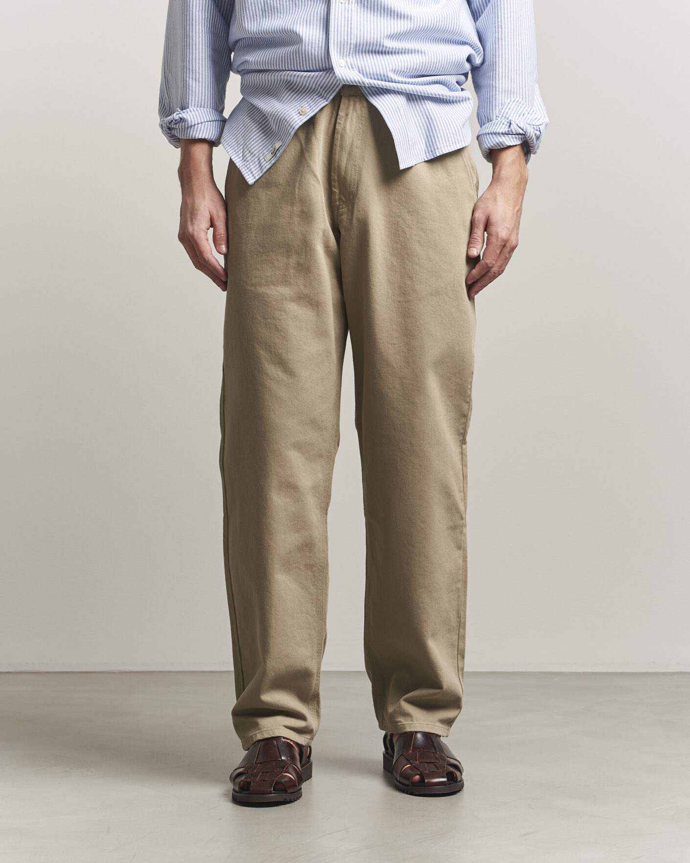 Uomini | Pantaloni | Forét | Clay Twill Pants Khaki