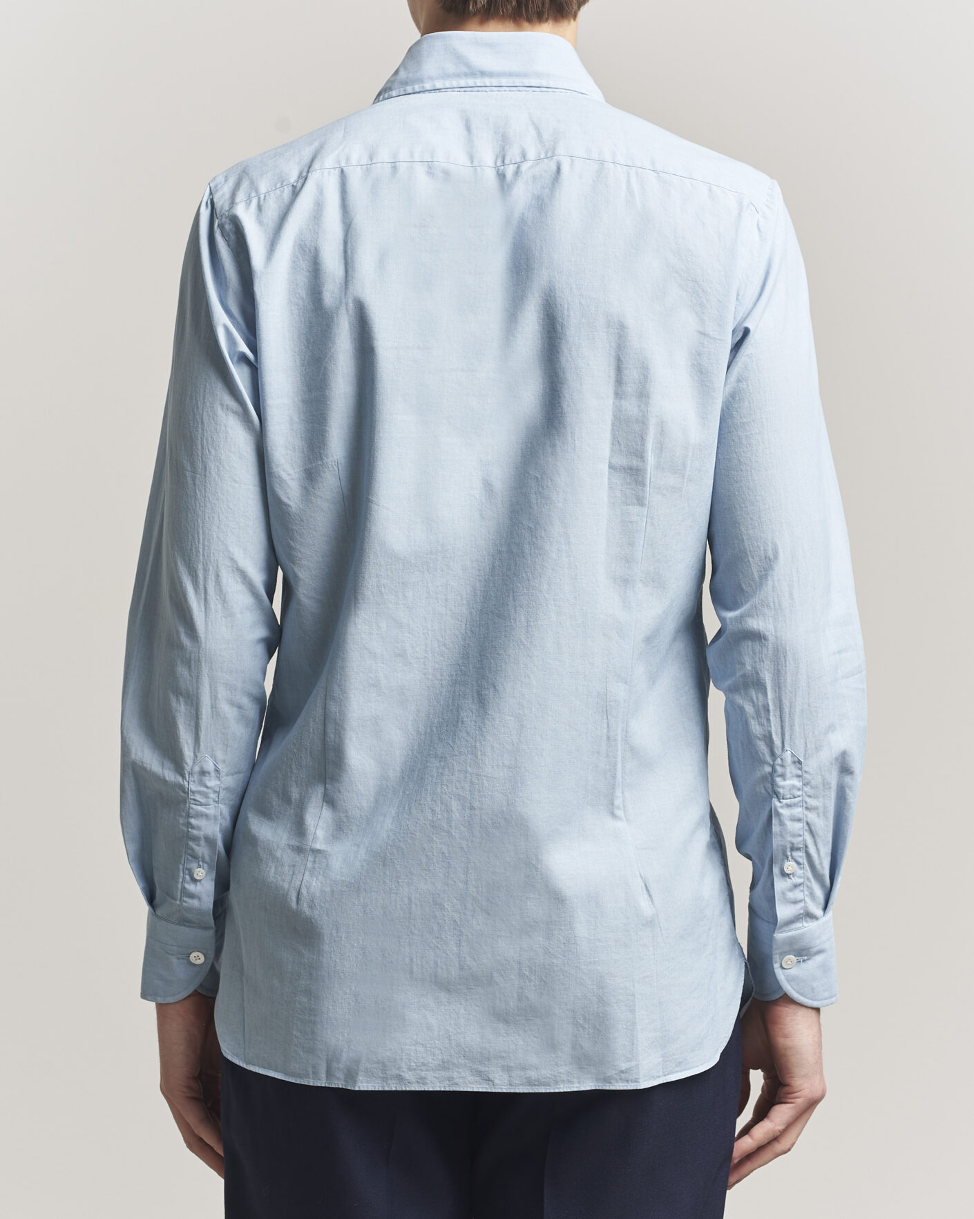 Uomini | Camicie | 100Hands | Light Cotton Voile Denim Shirt Blue