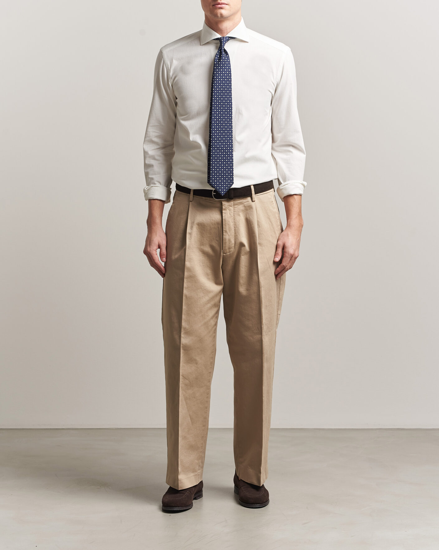 Uomini | Camicie | 100Hands | Washed Japanese Denim Shirt Off White