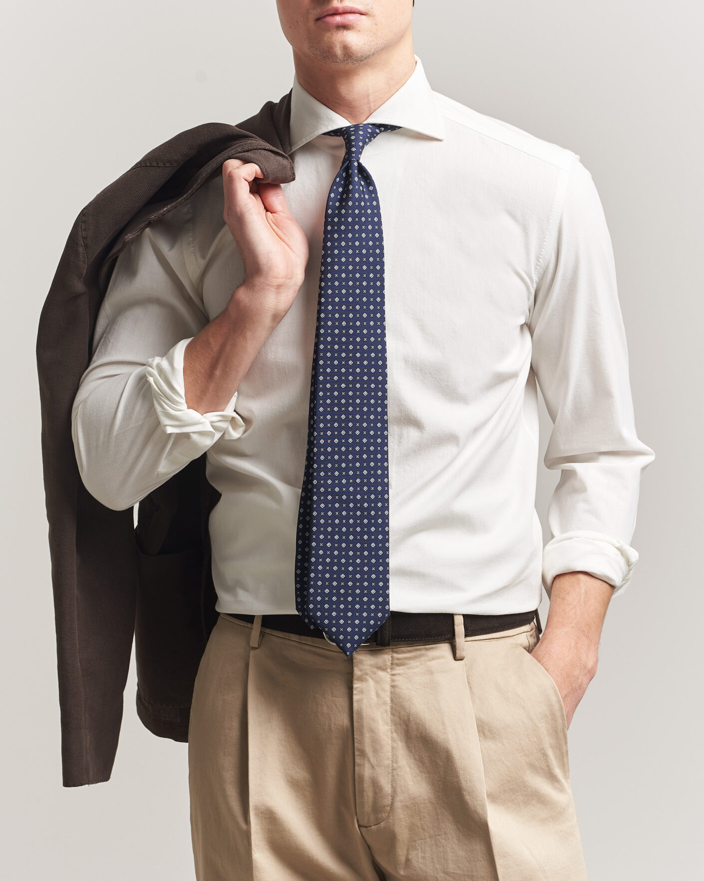 Uomini | Camicie | 100Hands | Washed Japanese Denim Shirt Off White