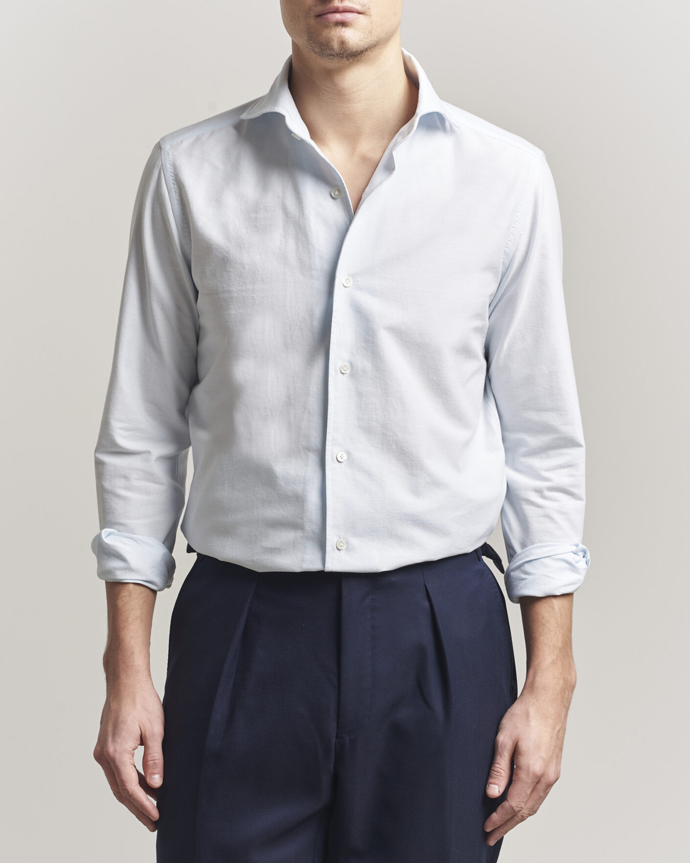 Uomini | Camicie | 100Hands | Washed Oxford Shirt Light Blue