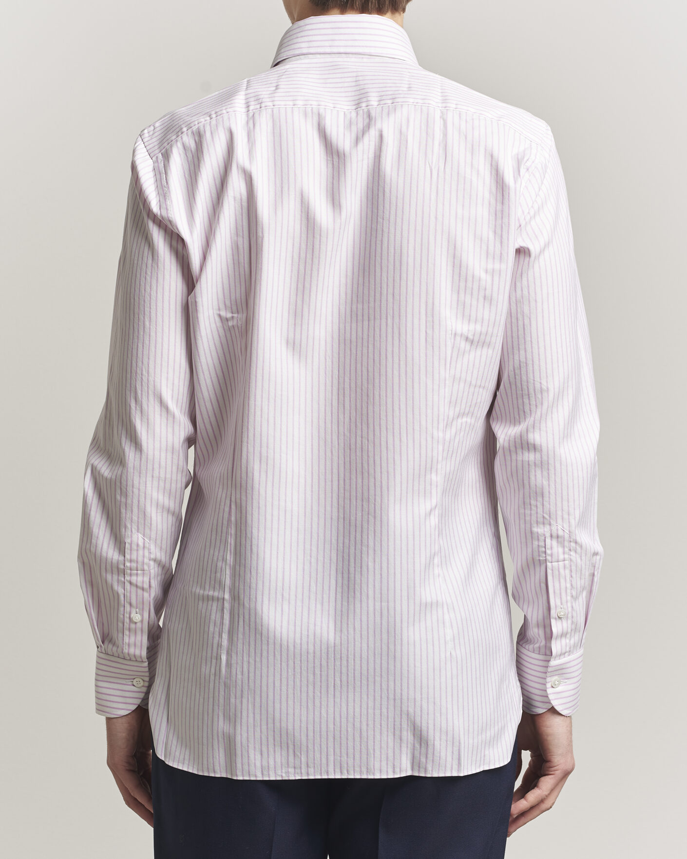 Uomini | Camicie | 100Hands | Washed Striped Oxford Shirt Lavender