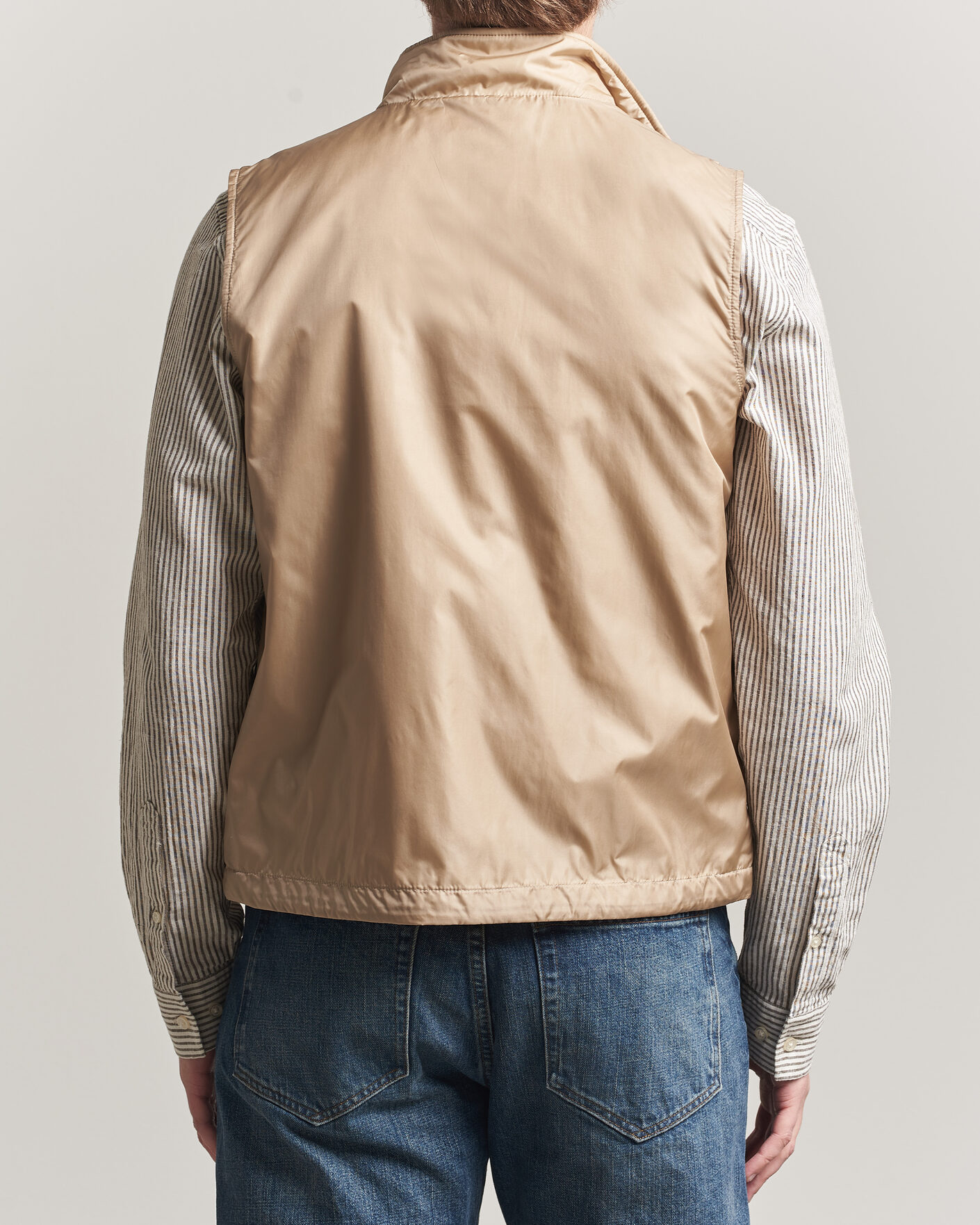 Uomini | Gilet | Aspesi | Vernes Nylon Gilet Beige
