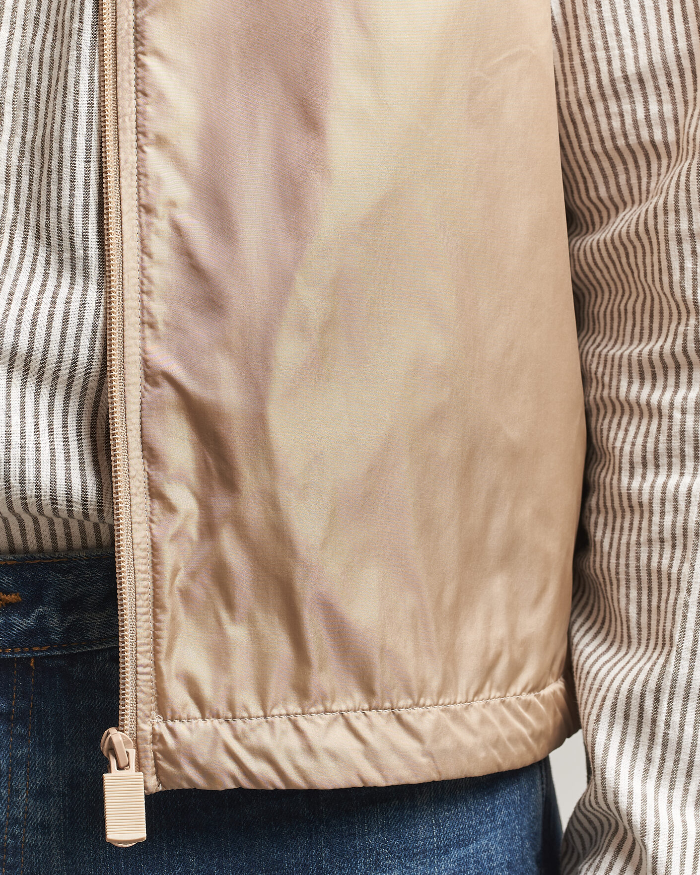 Uomini | Gilet | Aspesi | Vernes Nylon Gilet Beige