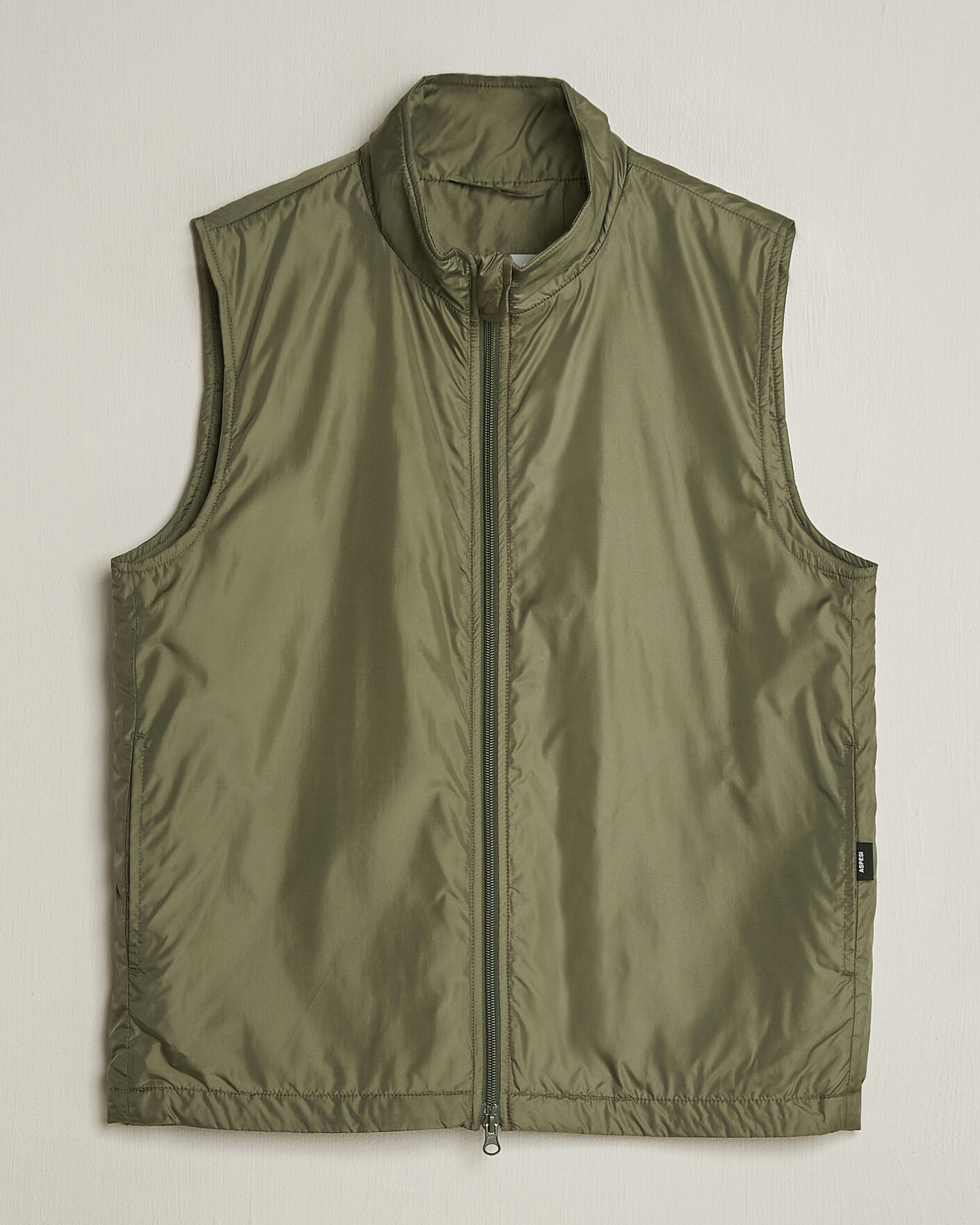 Uomini | Gilet | Aspesi | Vernes Nylon Gilet Olive