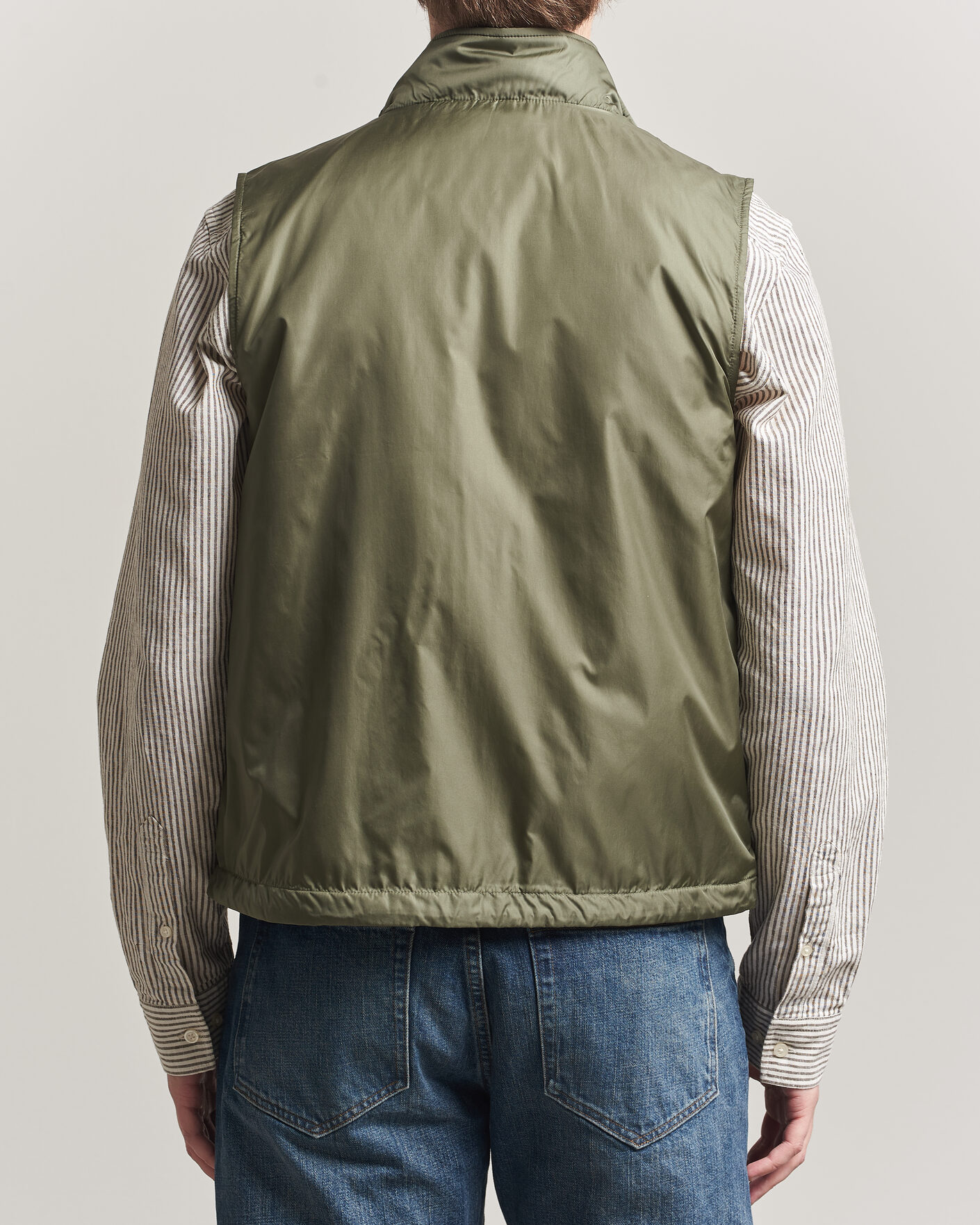Uomini | Gilet | Aspesi | Vernes Nylon Gilet Olive