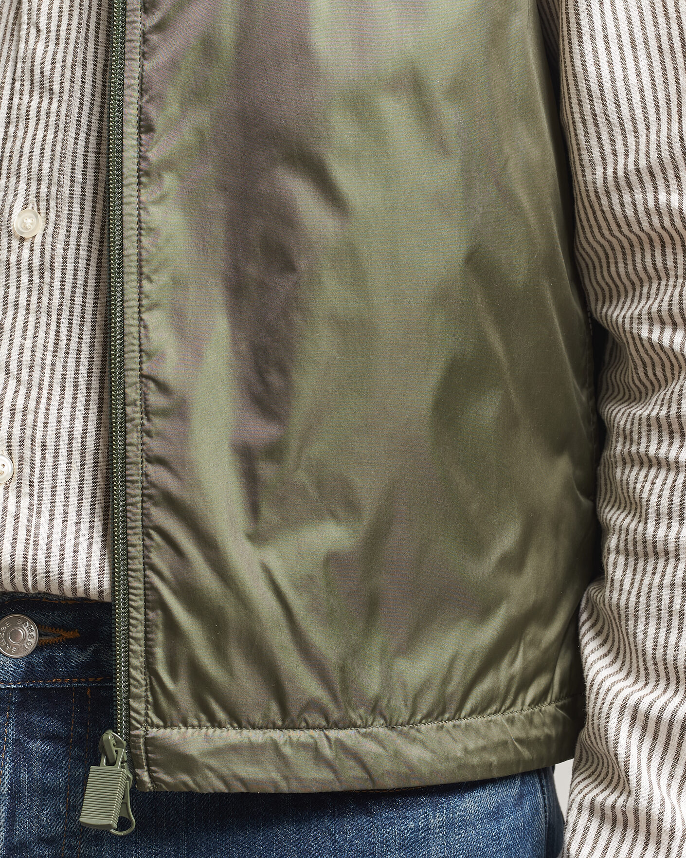 Uomini | Gilet | Aspesi | Vernes Nylon Gilet Olive