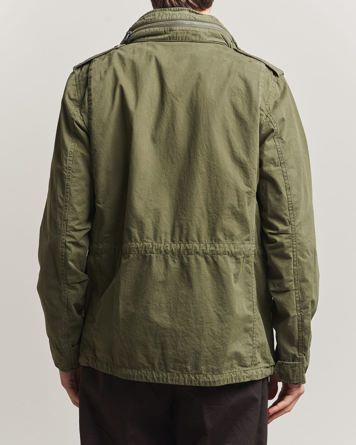 Uomini | Giacche | Aspesi | Washed Cotton Field Jacket Military