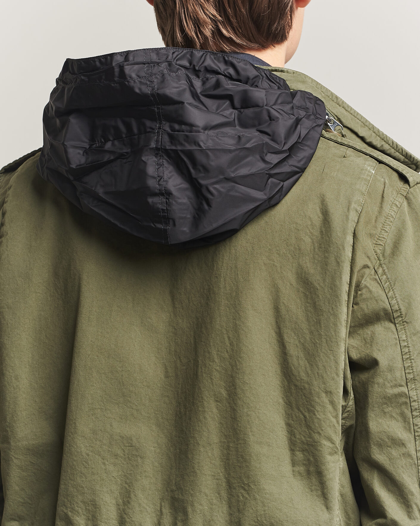 Uomini | Giacche | Aspesi | Washed Cotton Field Jacket Military