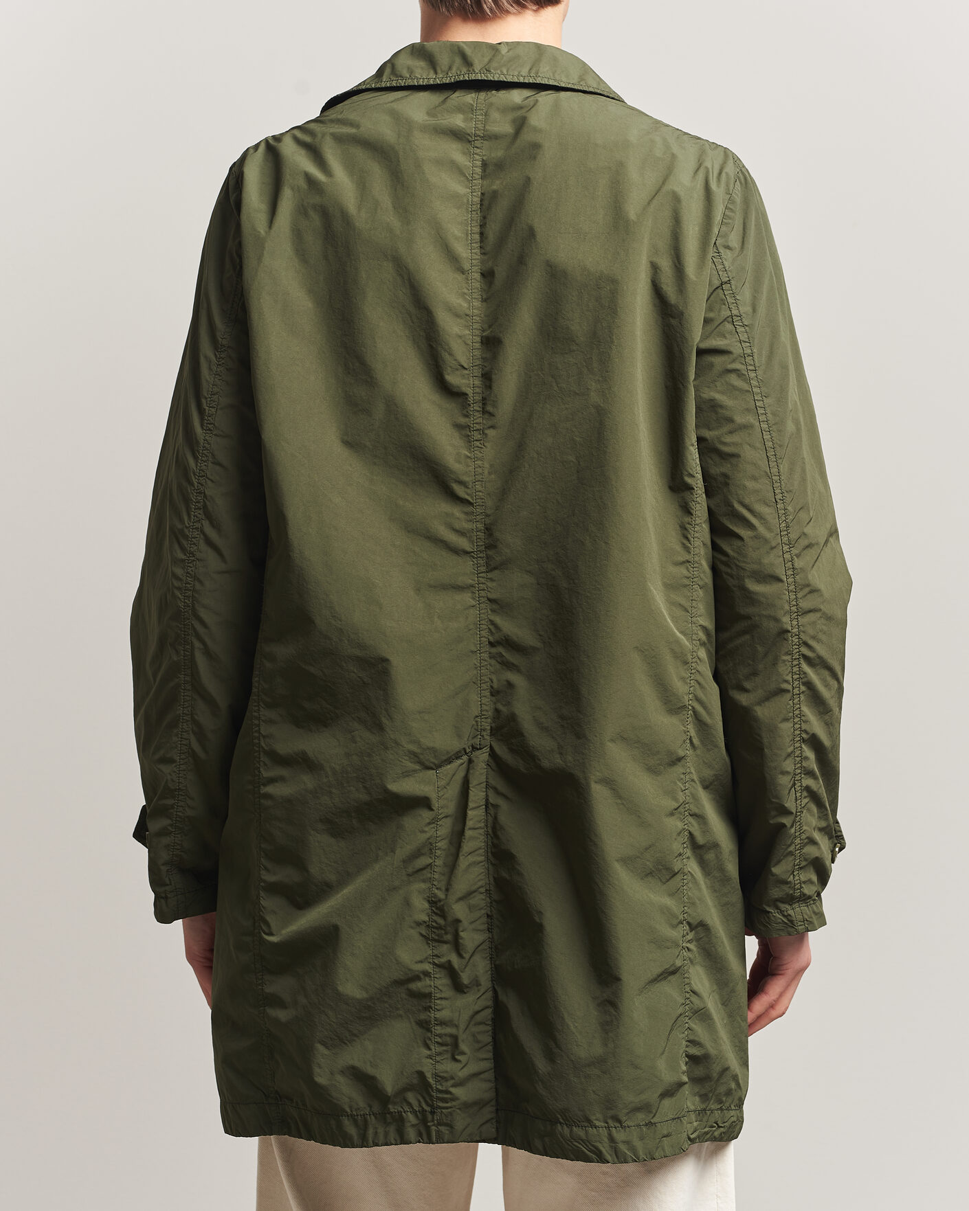Uomini | Giacche | Aspesi | Garment Dyed Lemon Coat Military