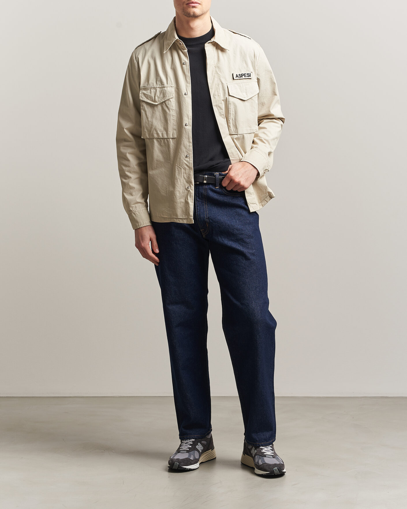 Uomini | Giacche | Aspesi | Cotton Field Shirt Sand