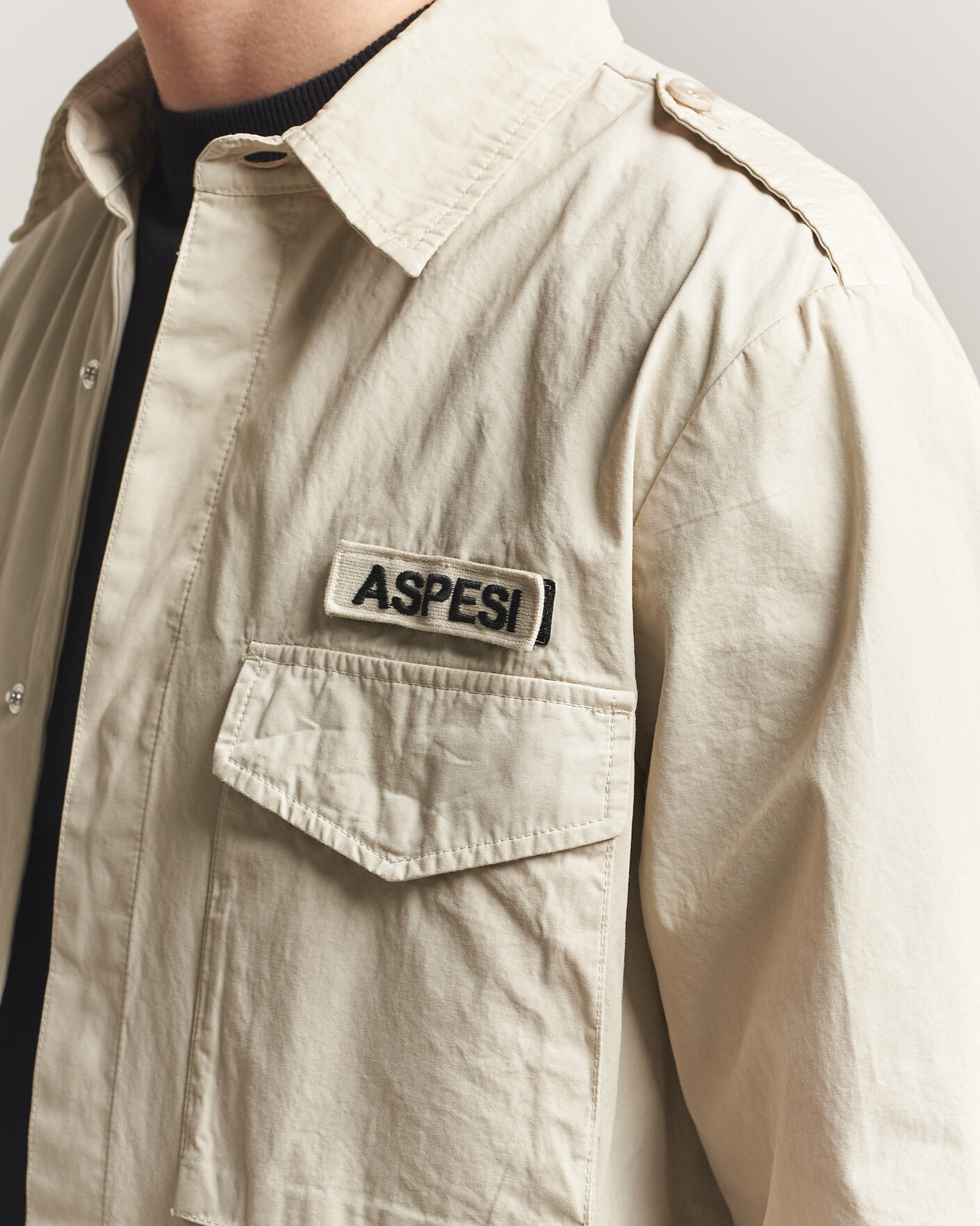 Uomini | Giacche | Aspesi | Cotton Field Shirt Sand