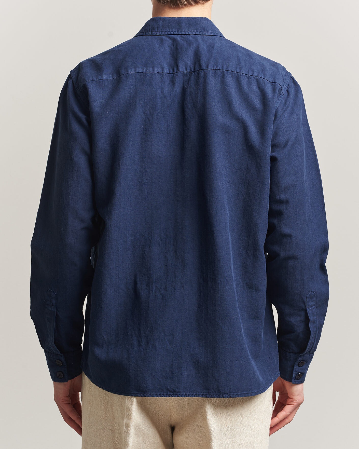 Uomini | Camicie | Aspesi | Double Pocket Overshirt Navy