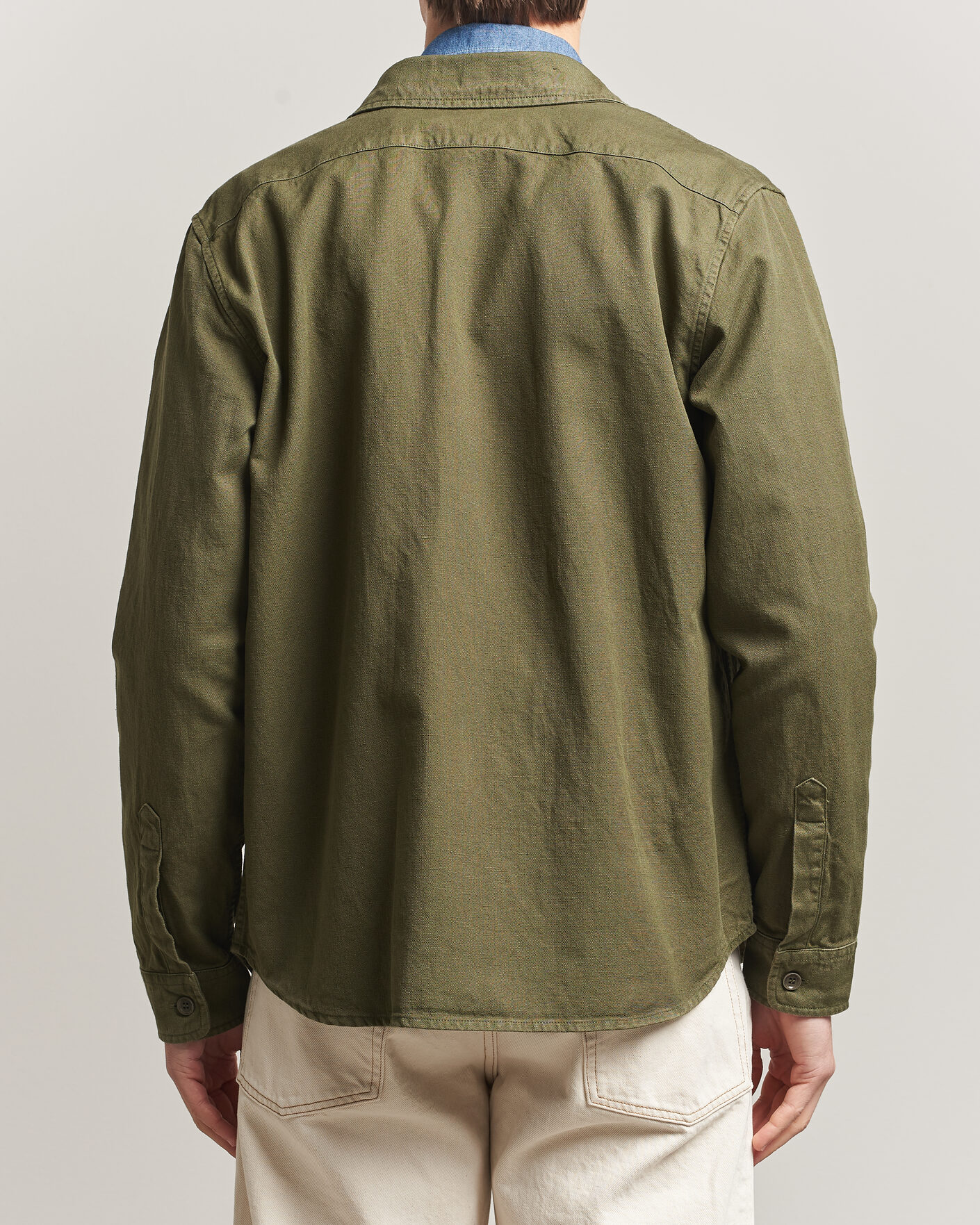 Uomini | Giacche | Aspesi | Garment Dyed Utility Shirt Military