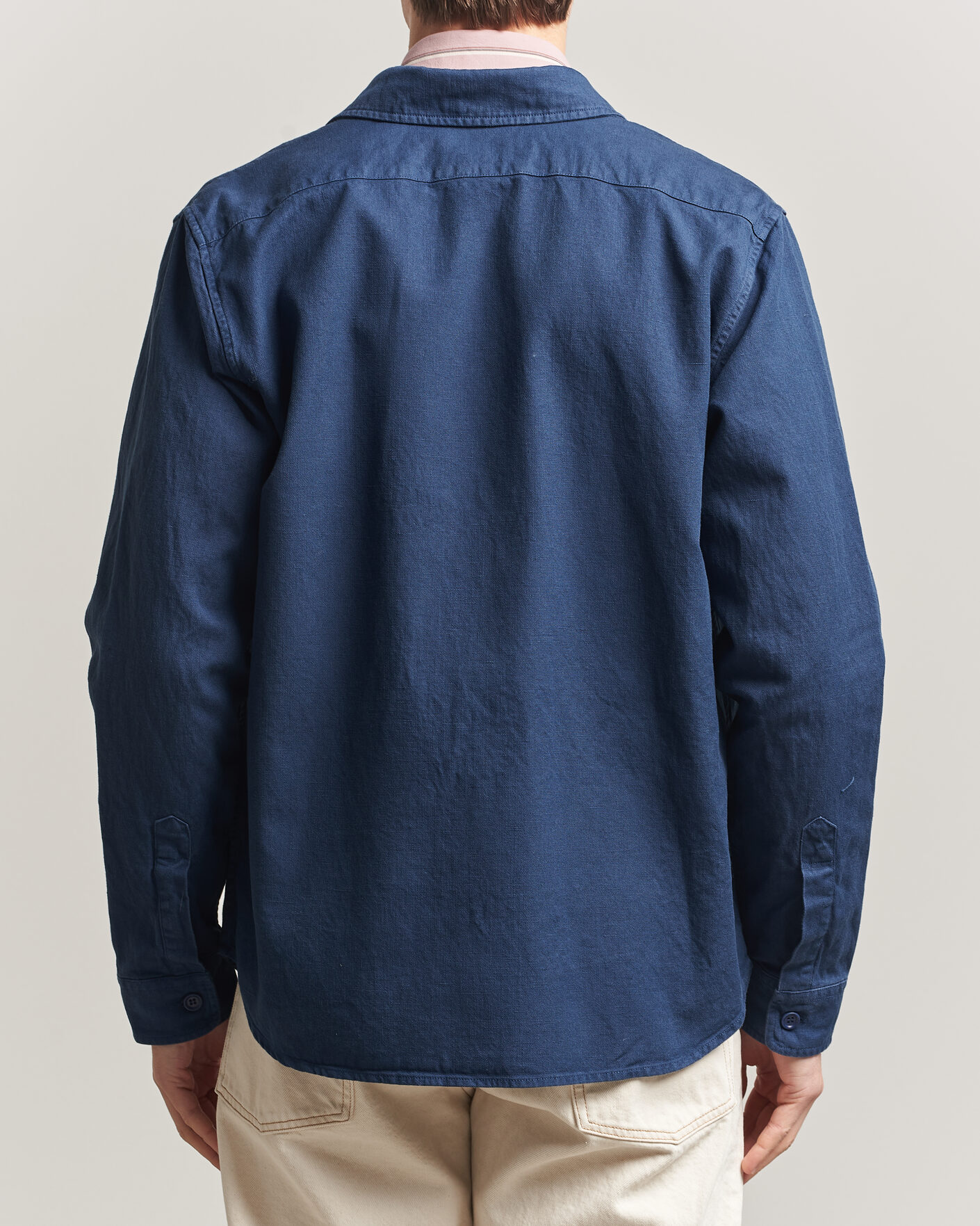 Uomini | Giacche | Aspesi | Garment Dyed Utility Shirt Dark Blue